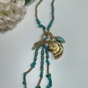 COLLAR LARGO OCEANO TURQUESA