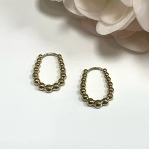 PENDIENTES BUBBLE DORADOS