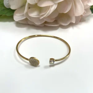 BRAZALETE CIRCONITAS DORADO